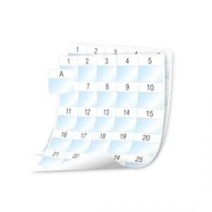 Image of Dymo 41x42mm Rhino XTL Laminated Cable Wrap Sheet Labels 1020 Labels