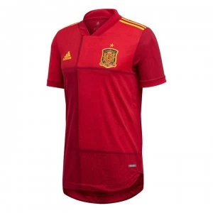 Image of adidas Spain Home Authentic Shirt 2020 - Red