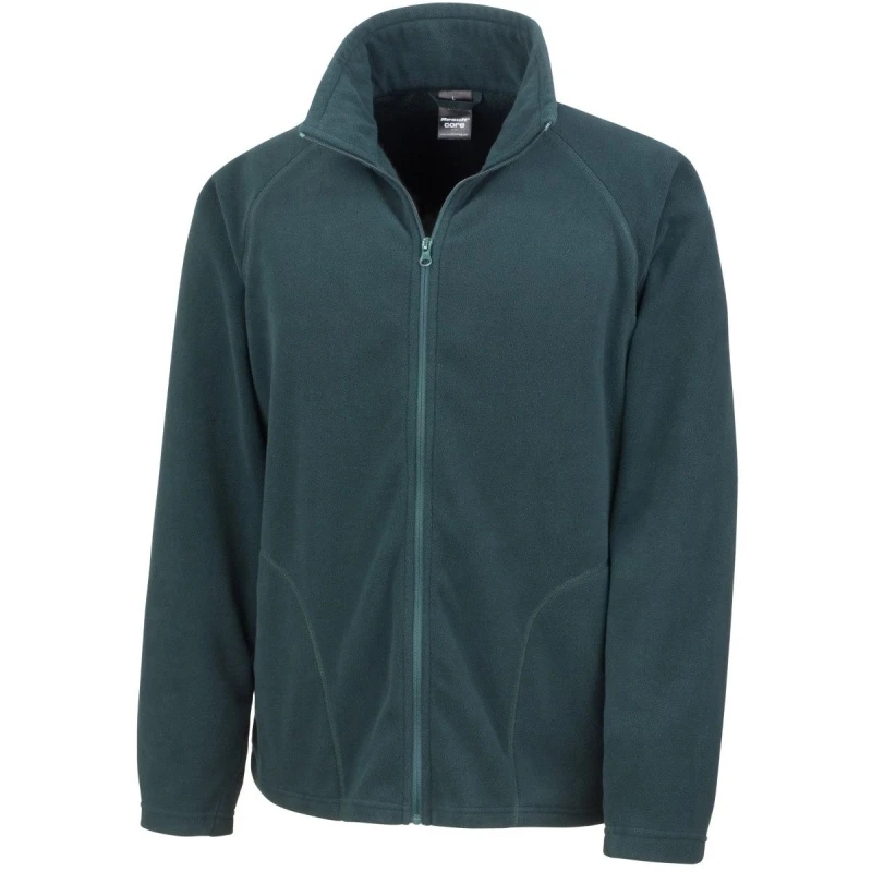 Image of Result Result Men Core Micron Anti Pill Fleece Jacket in Green Size: X-Small Green XS Male 5054752960216