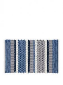 Image of Catherine Lansfield Textured Stripe Bath Mat
