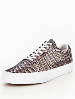 Image of Vans Old Skool Metallic Snake Rose Gold Size 7 Women