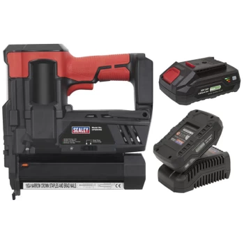 Image of Cordless Staple/Nail Gun Kit 18G 20V - 2 Batteries