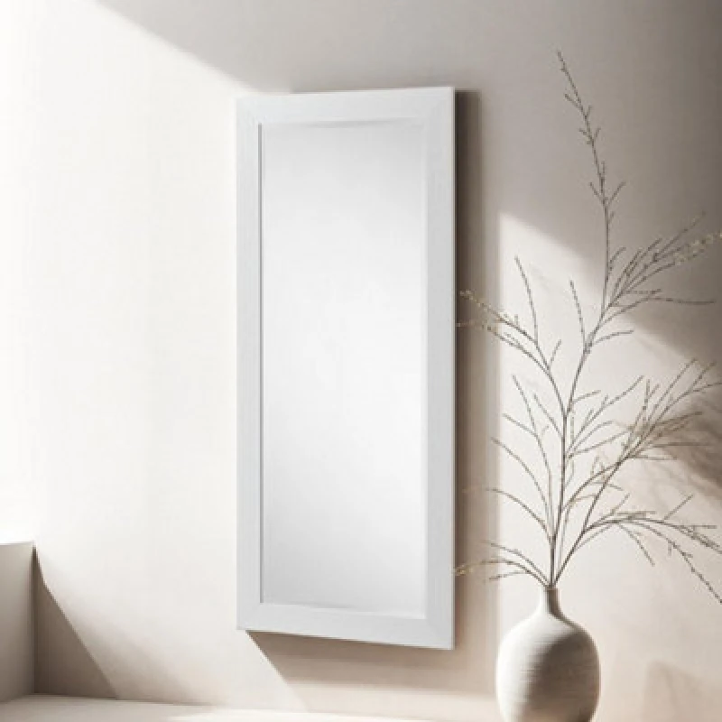 Image of Yearn Mirrors Yearn Mirrors Wave Gloss White Full length mirror 168.5x77cm White One Size Unisex 0716053064424