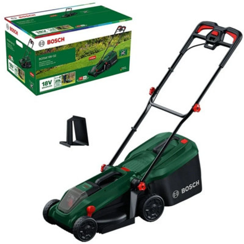 Image of Bosch Rotak 18V-32 Cordless Lawnmower Lawn Mower 32Cm Bare Unit - Bosch Power For All