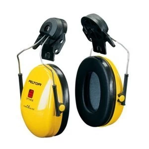 Image of 3M PELTOR Optime I H510P3E Helmet Mounted Ear Defender Headset SNR26 BlackYellow