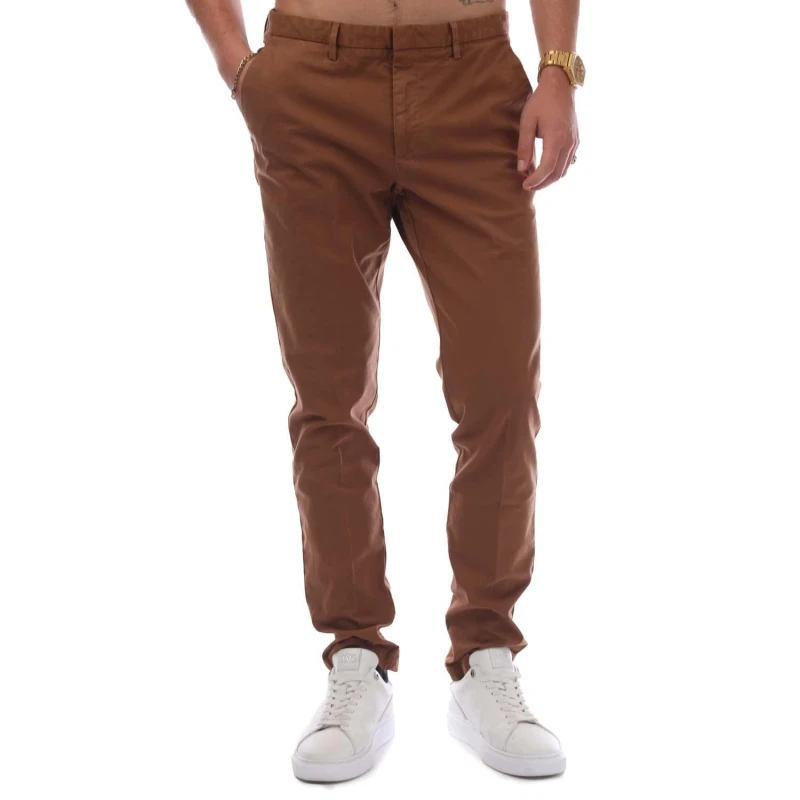 Image of Boss Slim Fit Trousers Brown male 34R