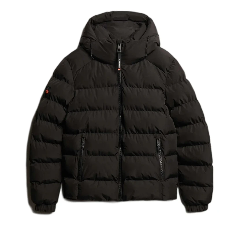 Image of Sports Hooded Padded Puffer Jacket