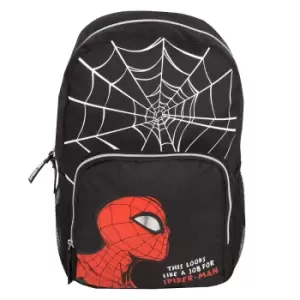 Image of Spider-Man Boys Web Head Backpack (One Size) (Black/White/Red)