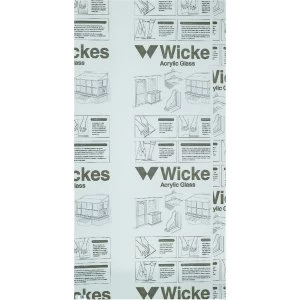 Image of Wickes Durable Acrylic Sheet 60cmx1.22m