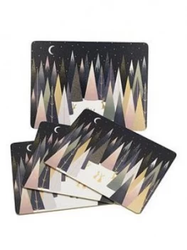 Image of Sara Miller Frosted Pines Set Of 4 Placemats