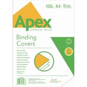 Image of Fellowes Apex Leatherboard Cover Blue A4 6501101