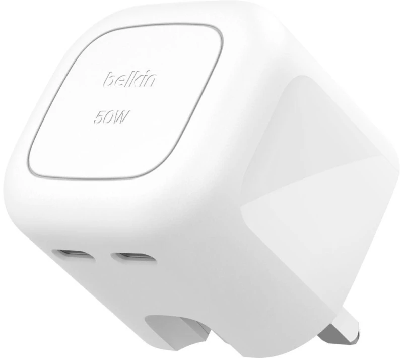 Image of Belkin WCH019MYWH mobile device charger Universal White AC Fast charging Indoor WCH019MYWH