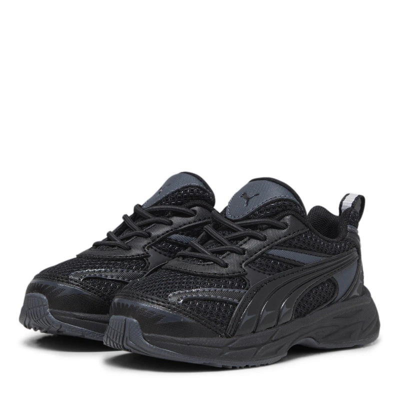 Image of Puma Morphic Base Ac Inf Low-Top Trainers Unisex Kids Low Trainers C3 (19) Black 02041303030