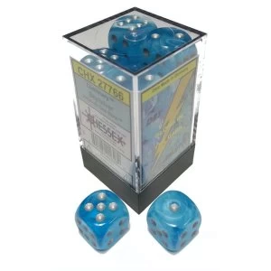 Image of Chessex 16mm D6 Dice Block - Luminary Sky w/silver