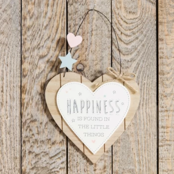 Image of Love Life Heart Plaque - Happiness Is Found