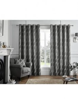 Image of Curtina Houston Lined Eyelet Curtains