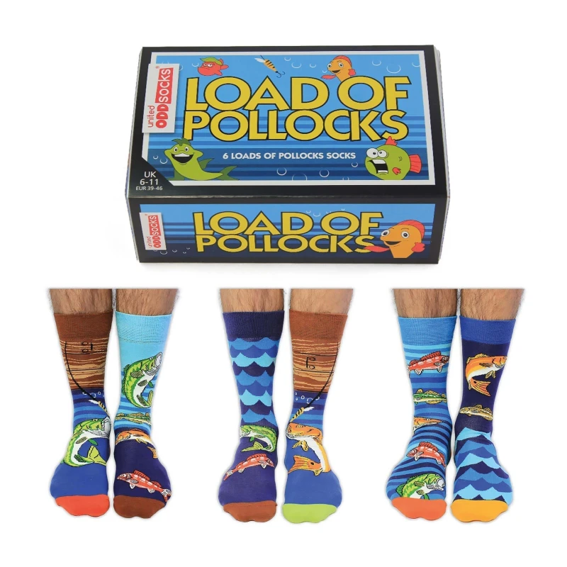Image of United Oddsocks Load of Pollocks socks - Multi Multi One Size