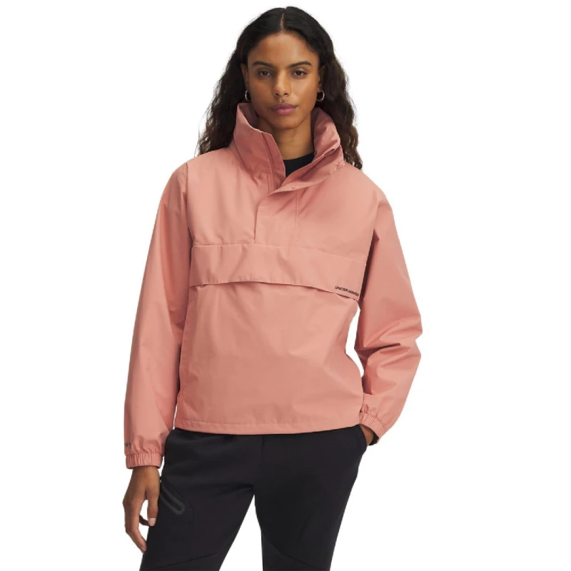 Image of Under Armour Cloudstrike Anorak Jacket Pink female 8-10