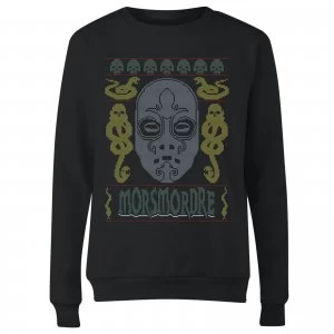 Image of Morsmordre Womens Christmas Sweatshirt - Black - 5XL