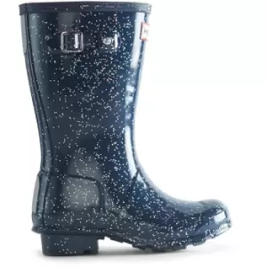 Image of Hunter Girls Big Kids Giant Glitter Wellington Boots UK Size 2 (EU 34)