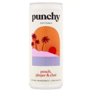 Image of Punchy Drinks Peach Ginger & Chai Drink 250ml (6 minimum)