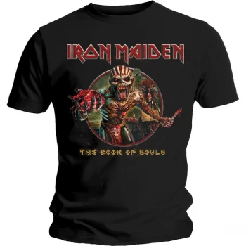 Image of Iron Maiden - Book of Souls Eddie Circle Unisex XX-Large T-Shirt - Black