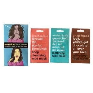 Image of Anatomicals Face the World Masks x3