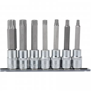 Image of Draper 10 Piece 1/2" Drive Security TX-Star Socket Bit Set 1/2" 100mm