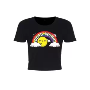 Image of Grindstore Ladies/Womens Dead Inside Crop Top (Small (UK 8-10)) (Black)