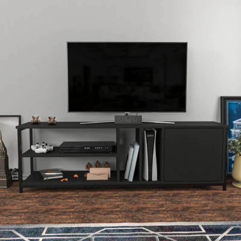 Image of Decorotika Oneida TV Stand TV Unit for TV's up to 72" Black