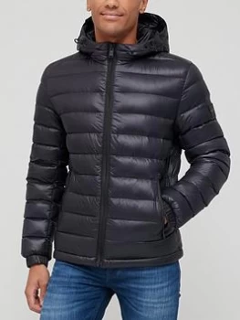Image of Hugo Boss Oswizz 2 Padded Hooded Jacket Black Size 46 Men