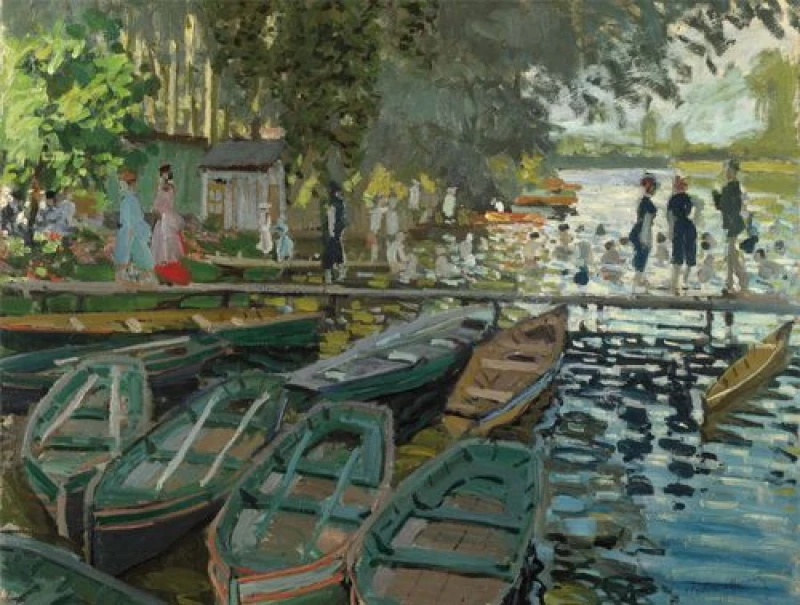 Image of National Gallery Bathers at La Grenouillere - National Gallery 1000 Piece Jigsaw Puzzle