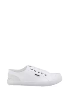 Image of White 'Jazzin 12A' Canvas Shoes