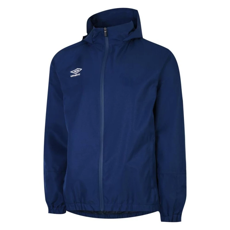 Image of Umbro Total Training Waterproof Jacket in Navy Size: 11-12 Years Navy Unisex 11-12 Years