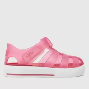 Image of Igor Pink Star Girls Toddler Sandals