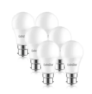 Image of 9W LED Globe Bulb B22 Daylight 6500K pack of 6