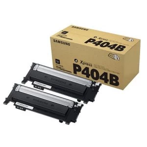 Image of Samsung CLT-P404B/ELS Black Original Toner Cartridge Twin Pack