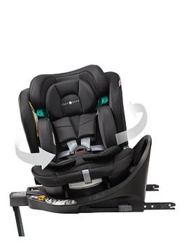 Image of Cozy N Safe Stanford 360° 40-150cm Child Car Seat - Jet, Black EST326