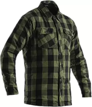 Image of RST Lumberjack Motorcycle Shirt, green, Size L, green, Size L