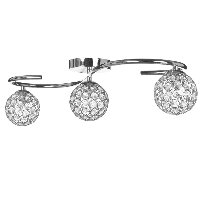 Image of K Living Perivale Chrome 3 Light Ceiling Light (G9)