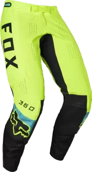 Image of FOX 360 Dier Motocross Pants, black-yellow, Size 32, black-yellow, Size 32