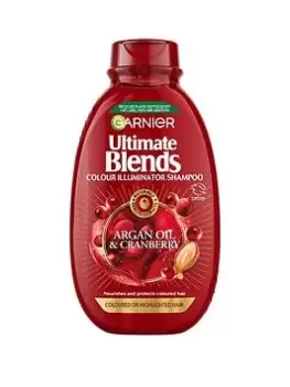 Image of Garnier Garnier Ultimate Blends Argan & Cranberry Protecting And Illuminating Vegan Shampoo For Coloured Hair 400Ml