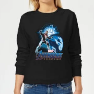 Image of Avengers: Endgame Iron Man Suit Womens Sweatshirt - Black - M