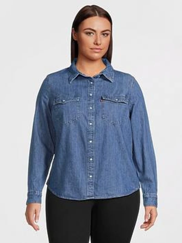 Image of Denim Essential Western Shirt