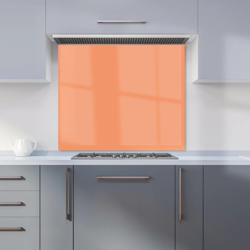 Image of Warren Reed - Designer Faded Orange Kitchen Splashback Size: 900mm x 750mm Orange Unisex 900mm x 750mm