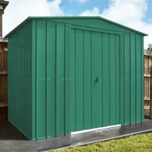Image of 8' x 6' Lotus Heritage Green Apex Metal Shed (2.45m x 1.85m)