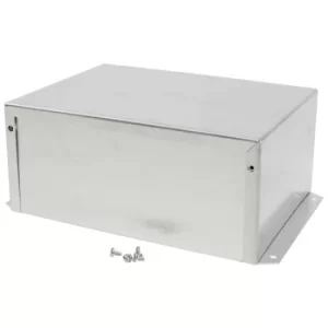 Image of Hammond 1411FBRU Utility Metal Flanged Case 203x152x89mm Aluminium...