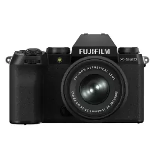 Image of Fujifilm X-S20 Mirrorless Camera in Black with XC15-45mm F3.5-5.6 OIS PZ Lens