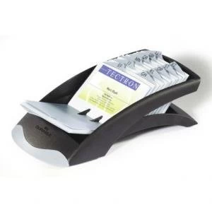 Image of Durable VEGAS VISIFIX Desk Stand 100 pocket for 200 Business Cards