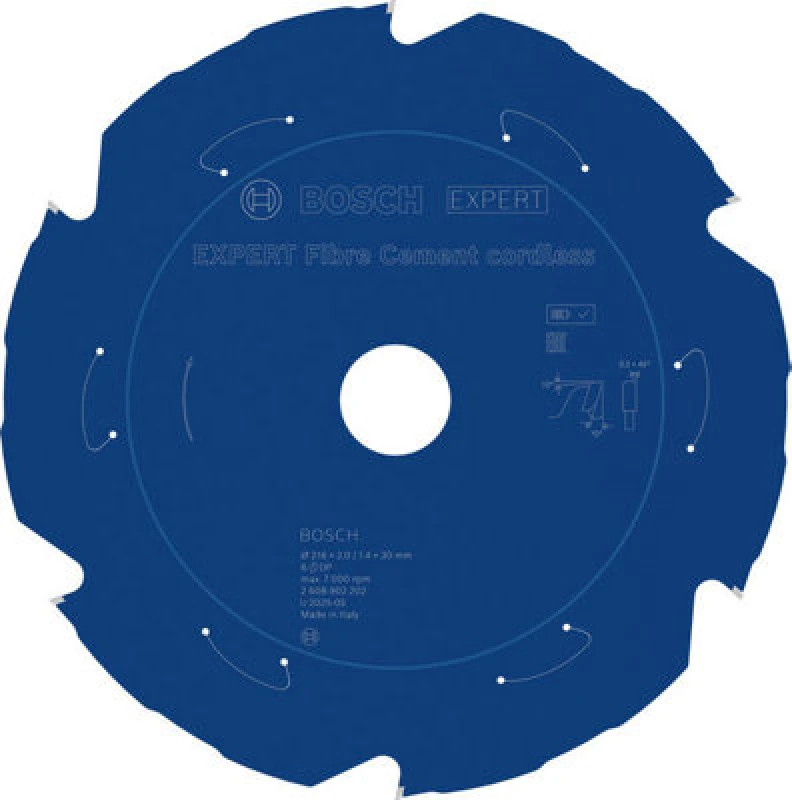 Image of Bosch Expert Fibre Cement Cordless Circular Saw Blade 216 X 2/1.4 X 30mm T6